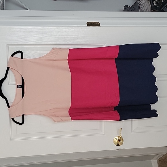 SHEIN Dresses & Skirts - Pink Color Block Plus Dress Shein 1X